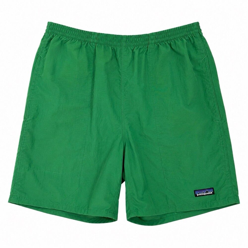 Patagonia Baggies Shorts Mens Small Green Nylon Mesh Lined Hiking Swim Outdoor